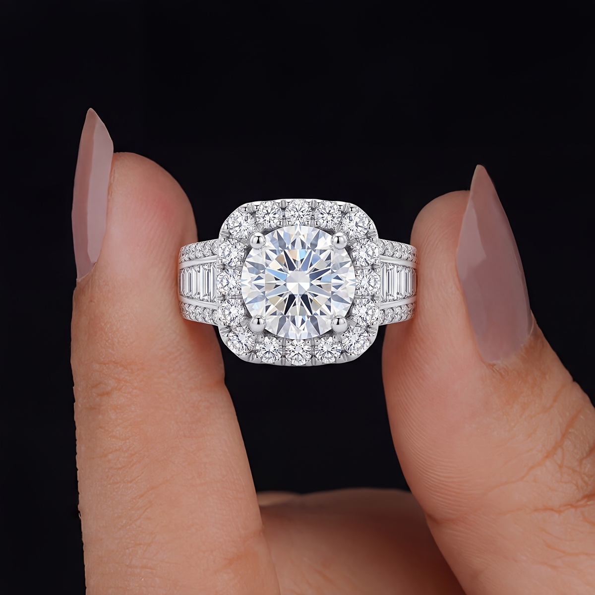 Women's Luxury Minimalist Plated Wedding Ring, Elegant Gift